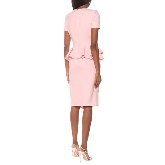 NWT. $3190 ALEXANDER MCQUEEN PEPLUM DRESS Pink IT38 / US2 - Picture 7 of 16